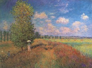 Sommer valmue mark af Claude Monet